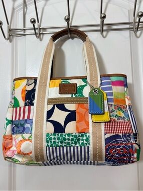 Coach Archival Patchwork Hamptons Tote 10454 • Near Mint • Y2K Vintage